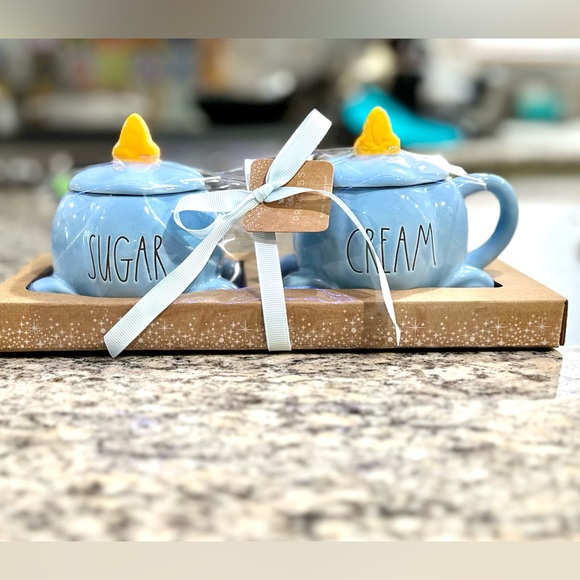 Rae Dunn Disney Cinderella ceramic cream and sugar set - NEW - Picture 3 of 4